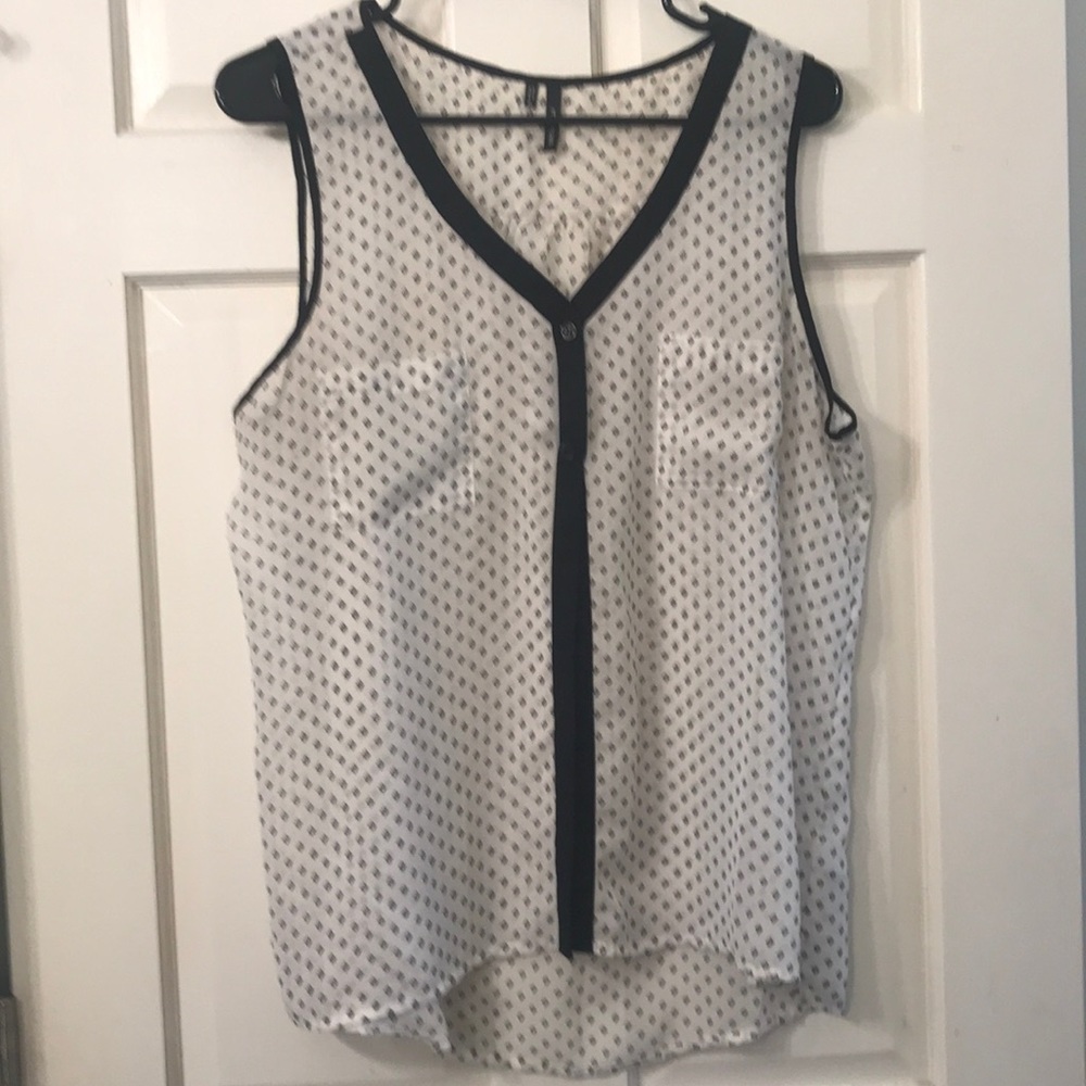 Maurices Black & White Dress Top